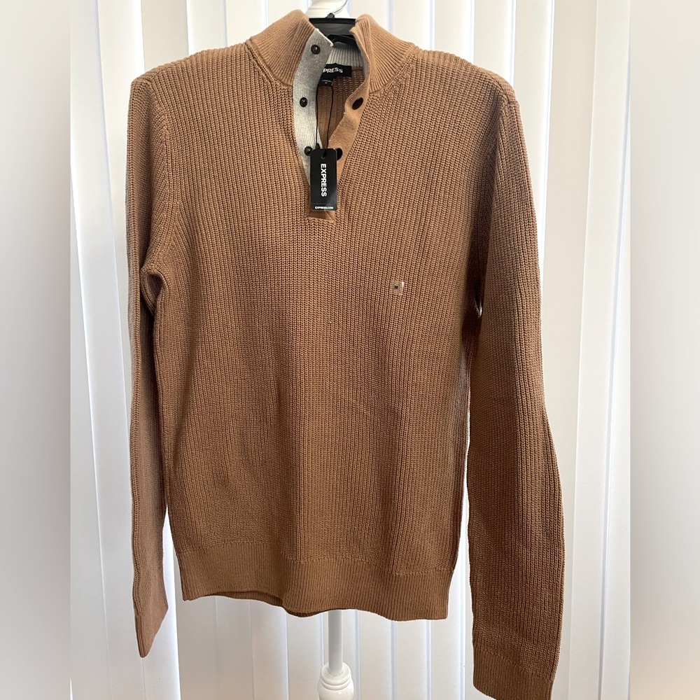 NEW With Tags-  Express  Mens Tan Sweater size M
